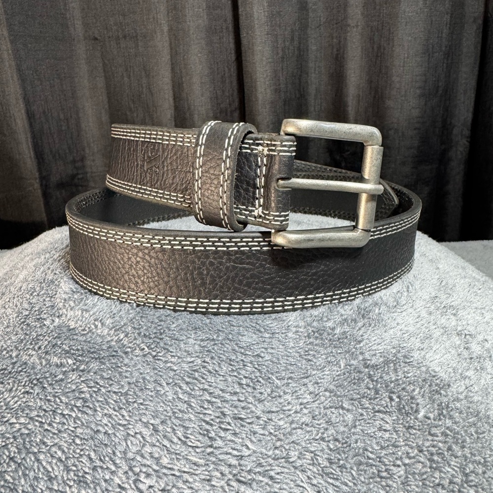 Elegant Black Leather Belt for Men